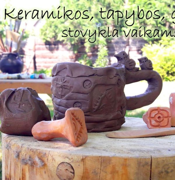 KERAMIKOS, TAPYBOS, GRAFIKOS VASAROS DIENOS STOVYKLA VAIKAMS
