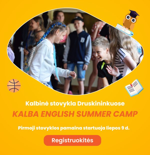 KALBA English Summer Camp Druskininkuose 2023